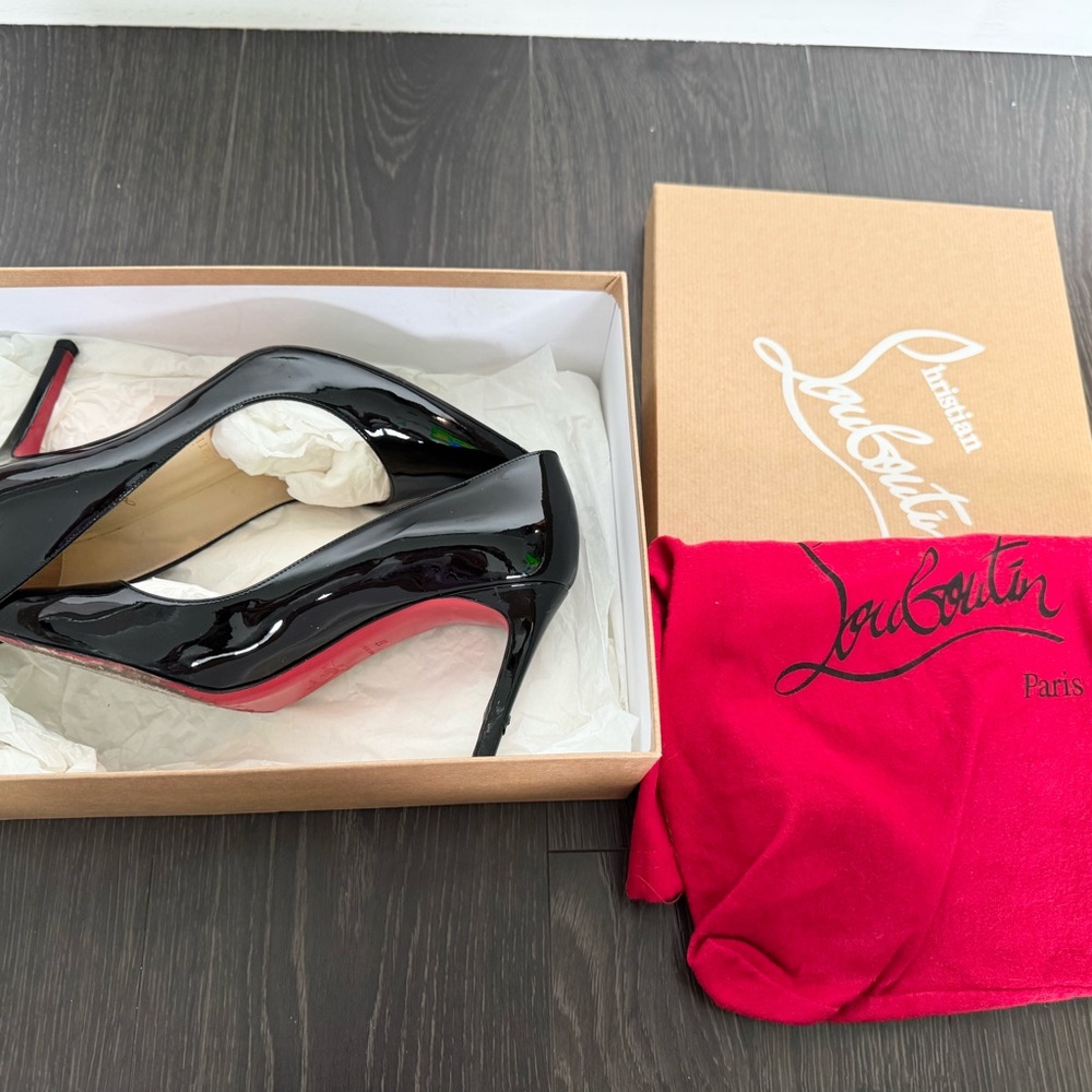 Authentic Christian Louboutin Kate Heels (Black) size 7 85mm - Picture 3 of 6